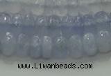 CBC446 15.5 inches 5*8mm faceted rondelle blue chalcedony beads