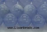 CBC454 15.5 inches 12mm round blue chalcedony beads wholesale