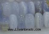 CBC473 15.5 inches 7*12mm rondelle blue chalcedony beads