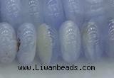 CBC474 15.5 inches 8*14mm rondelle blue chalcedony beads