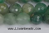 CBC702 15.5 inches 8mm faceted round African green chalcedony beads