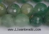 CBC703 15.5 inches 10mm faceted round African green chalcedony beads