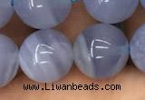 CBC723 15.5 inches 12mm round blue chalcedony gemstone beads