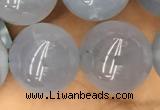 CBC736 15.5 inches 16mm round blue chalcedony beads wholesale