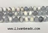 CBC780 15.5 inches 10*14mm rondelle blue chalcedony beads