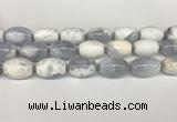 CBC781 15.5 inches 18*25mm rice blue chalcedony beads