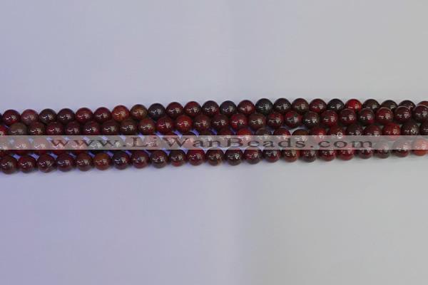 CBD350 15.5 inches 4mm round poppy jasper beads wholesale