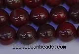 CBD354 15.5 inches 12mm round poppy jasper beads wholesale