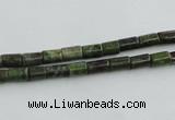 CBG07 15.5 inches 4*6mm cylinder bronze green gemstone beads