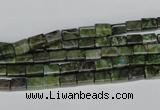 CBG76 15.5 inches 4*6mm cuboid bronze green gemstone beads