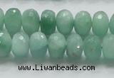 CBJ03 15.5 inches 8*12mm faceted rondelle jade beads wholesale