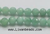 CBJ06 15.5 inches 8mm faceted round jade beads wholesale