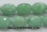 CBJ17 15.5 inches 13*18mm faceted rice jade beads wholesale