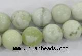 CBJ206 15.5 inches 14mm round butter jade beads wholesale