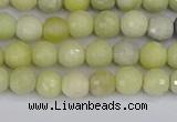 CBJ210 15.5 inches 4mm faceted round Australia butter jade beads