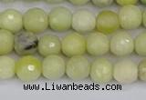 CBJ211 15.5 inches 6mm faceted round Australia butter jade beads