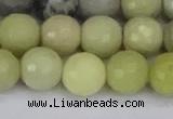 CBJ213 15.5 inches 10mm faceted round Australia butter jade beads