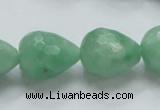 CBJ24 15.5 inches 16*20mm faceted teardrop jade beads wholesale