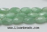 CBJ28 15.5 inches 8*12mm faceted oval jade beads wholesale