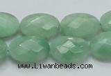 CBJ30 15.5 inches 13*18mm faceted oval jade beads wholesale