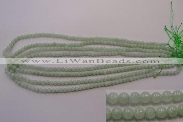 CBJ400 15.5 inches 4mm round natural jade beads wholesale