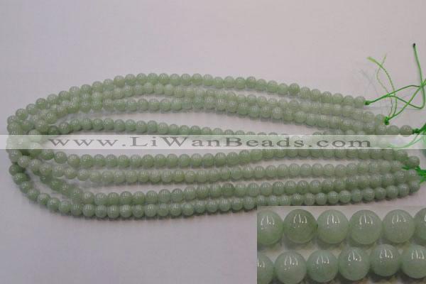 CBJ401 15.5 inches 6mm round natural jade beads wholesale