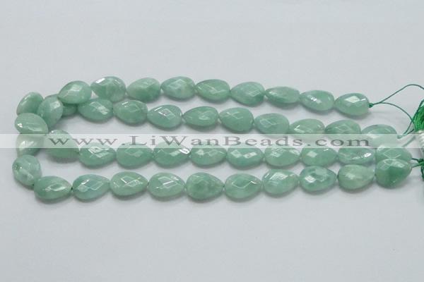 CBJ41 15.5 inches 13*18mm faceted teardrop jade beads wholesale