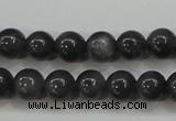 CBJ502 15.5 inches 6mm round black jade beads wholesale