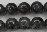 CBJ504 15.5 inches 10mm round black jade beads wholesale