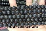 CBJ560 15.5 inches 10mm round black jade beads wholesale