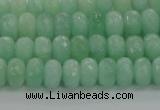 CBJ65 15.5 inches 5*8mm faceted rondelle jade gemstone beads