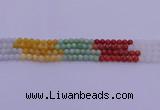 CBJ661 15.5 inches 6mm round mixed jade beads wholesale