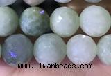 CBJ666 15.5 inches 6mm faceted round jade beads wholesale