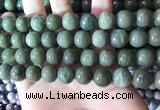 CBJ704 15.5 inches 12mm round green jade beads wholesale