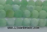 CBJ81 15.5 inches 6mm round matte jade gemstone beads wholesale