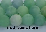 CBJ83 15.5 inches 10mm round matte jade gemstone beads wholesale