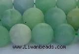 CBJ84 15.5 inches 12mm round matte jade gemstone beads wholesale