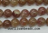 CBQ203 15.5 inches 10mm round strawberry quartz beads wholesale