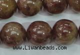 CBQ207 15.5 inches 18mm round strawberry quartz beads wholesale