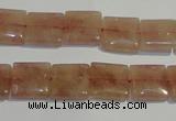 CBQ29 15.5 inches 12*12mm square strawberry quartz beads wholesale