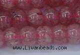 CBQ441 15.5 inches 10*12mm rondelle strawberry quartz beads