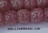 CBQ443 15.5 inches 13*18mm rondelle strawberry quartz beads