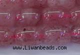 CBQ448 15.5 inches 12*16mm drum strawberry quartz beads