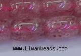 CBQ450 15.5 inches 15*20mm drum strawberry quartz beads