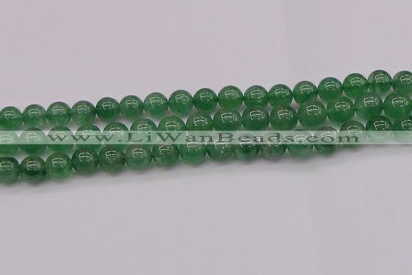 CBQ498 15.5 inches 10mm round green strawberry quartz beads