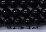 CBQ502 15.5 inches 8mm round natural black quartz beads