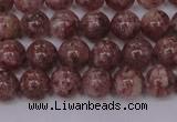 CBQ602 15.5 inches 8mm round natural strawberry quartz beads