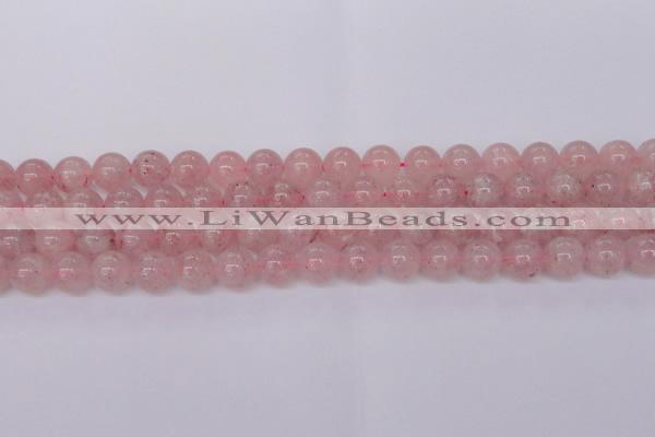 CBQ609 15.5 inches 12mm round natural strawberry quartz beads