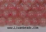 CBQ612 15.5 inches 8mm round natural strawberry quartz beads