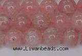 CBQ614 15.5 inches 12mm round natural strawberry quartz beads